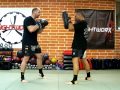 Muay Thai Basics 1 of 12 FightworX Jab Cross Rear Round Kick