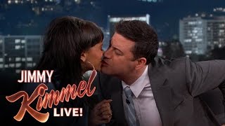 Jimmy Kimmel and Rihanna take the Twizzler Challenge for Autism Awareness Month Jimmy Kimmel and Rihanna take the Twizzler Challenge for Autism Awareness Month