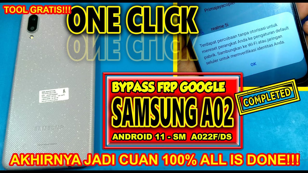 EASY !! How to Bypass FRP Samsung A02 Android 11 One EASY !! How to Bypass FRP Samsung A02 Android 11 One
