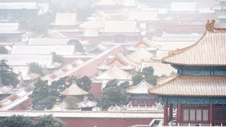 Stunning Views Of Beijing Dusted By Early Winter Flurries