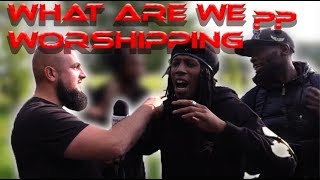 Video: You eat Jerk Chicken which exits your backside as Feaces. Are you God (Creator) of your Sh*t? - Muhammad Tawheed vs Kemetic Raspect & Gabz