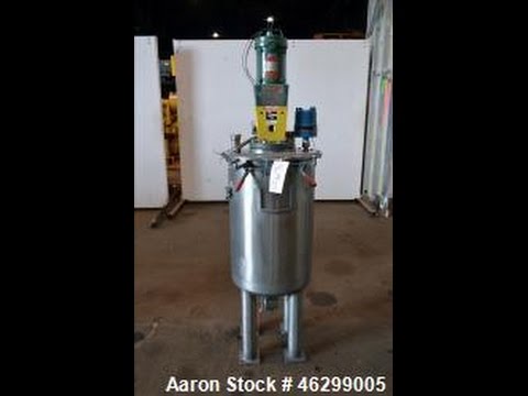 Used- Tank, Approximate 40 Gallon, 304 Stainless Steel, Vertical