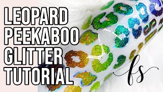 Offset Peekaboo Glitter Tumbler Tutorial
