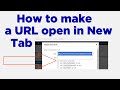 How do I make a URL open in a new tab in WordPress For beginners