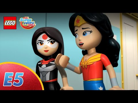 Showdown - LEGO DC Super Hero Girls Wonder Woman is in ferocious fight with the Furies; Artemiz, Mad Harriet and Lashina and needs a little backup, so Katana jumps ...