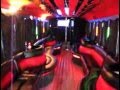 40-46 person Party Bus with stripper poles, Dance Floor + Ba