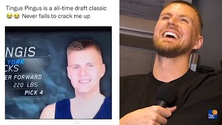 Who The F Is Tingus Pingus? - Kristaps Porzingis Reaction To Viral Video