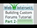 2. Web Intersect Forum Tutorial : Begin Layout and Create MySQL Table for Sections