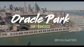 Drone view of San Francisco Giant's Oracle Park