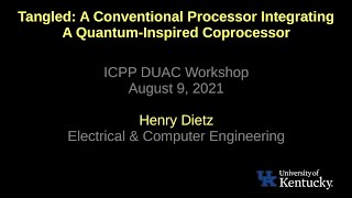 Tangled A Conventional Processor Integrating A Quantum-Inspired Coprocessor