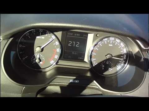 Skoda Octavia 3 2013 2,0 TDI - acceleration 0-218 km/h