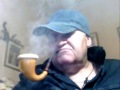 Calabash, Meerschaum, Pipe Tobaccos, Smoking, with Blue Jeans Hat; Jacket Blue Jeans Levi'  s