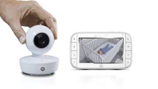 Motorola MBP36XL Video Baby Monitor Pan/Tilt/Zoom 5” Color Screen with Portable Rechargeable Camera