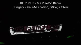 Fm Dx - Hungary Mr 2 Petöfi Rádió With Rds At 103.7 Mhz - Received On Pioneer Deh-P3600Mp