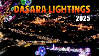 Mysore Dasara Lightings 2025 Dasara Illumination Mysore Dasara Mysore Dasara Aerial View