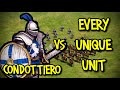 CONDOTTIERO vs EVERY UNIQUE UNIT | AoE II: Definitive Edition