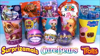Surprizamals Care Bears Surprise Toys Blind Bags Opening Animal Jam Trolls Holiday Fun Kids