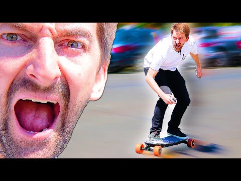 THE FASTEST ELECTRIC SKATEBOARD RACES A PRIUS?!?!