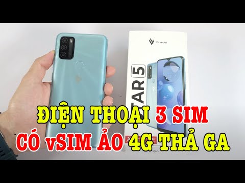 Mở hộp Vsmart Star 5 điện thoại 3 sim có cả vSim ảo với mức giá cực ngon