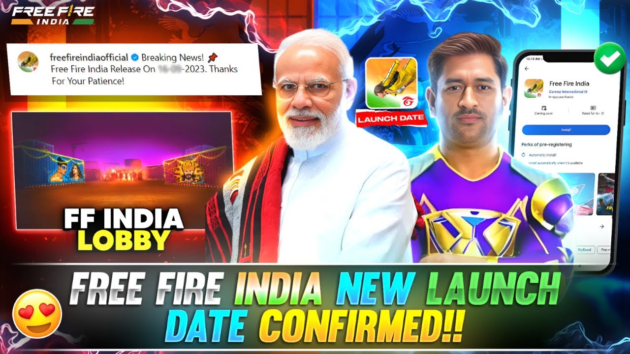 FREE FIRE INDIA NEW LAUNCH DATE CONFIRMED | FREE FIRE FREE FIRE INDIA NEW LAUNCH DATE CONFIRMED | FREE FIRE