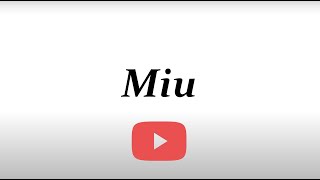 ミウさんのyoutubeサムネイル