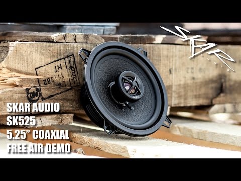 Skar Audio SK525 5.25" 60 Watts RMS Coaxial Speaker System Demo!!!