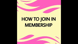 How To Join In Membership - Demo