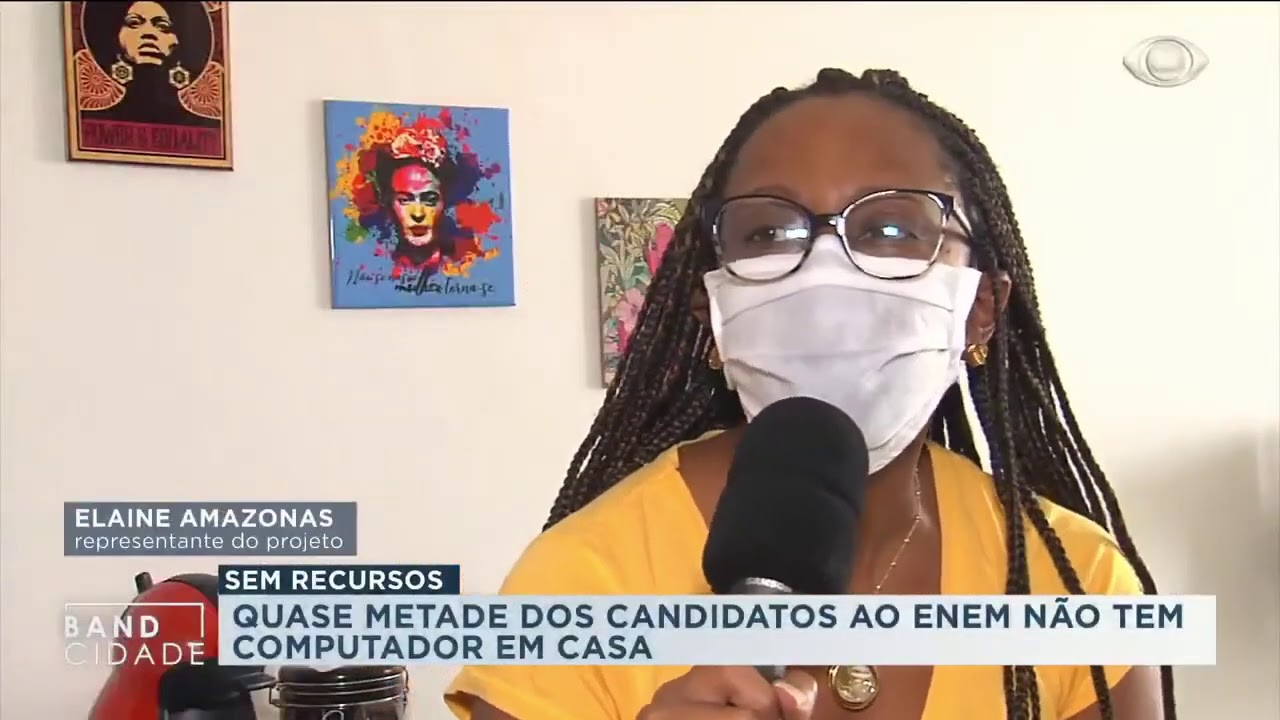 BAND destaca a relevância do projeto ENEM SOCIAL CONECTADO do CEAP .