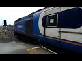 East Midlands HST departs Chesterfield with horns+thrash+clag