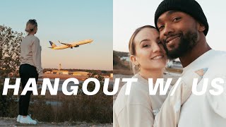 HANGOUT WITH US | watching airplanes & finally trying the impossible burger