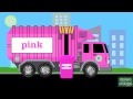 Garbage Trucks Teaching Colors - Learning Basic Colors Video for Kids