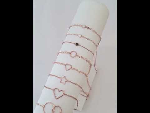 14K Rose Gold Filled Bracelet Charms, 7 Style Options 14K Rose Gold Filled Bracelet Charms, 7 Style Options