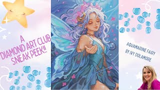 Un Diamond Art Club Aperçu Fée Aigue-Marine Par Ivy Dolamore