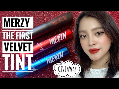 ( GIVEAWAY , SWATCH & REVIEW ) MERZY THE FIRST VELVET TINT V6 | SO SÁNH 3 PHIÊN BẢN | ĐĂNG V BEAUTY