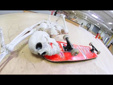 Skeleton Shreds The Haunted Skatepark!