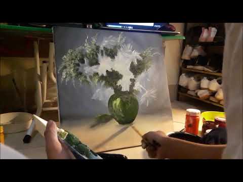 Draw a picture Tranh tĩnh vật cúc họa mi - vũ hướng 0336440997