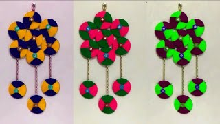 Beautiful Wall Hanging From Old Bangles Diy - Wall Toran From Woolen Wall Toran Old Bangles
