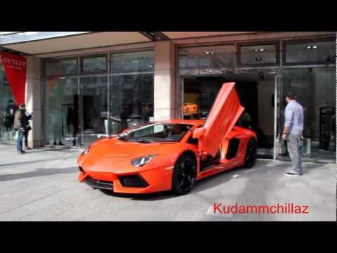 HD First video of the BRAND NEW Lamborghini Aventador LP7004 on public 