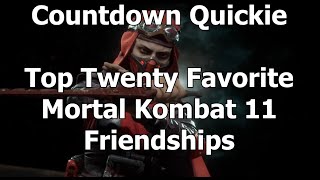 Countdown Quickie Top Twenty Favorite Mortal Kombat 11 Friendships