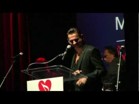 Steven Tyler Presents MusiCares Award to Dave Gahan of Depeche Mode on May 6