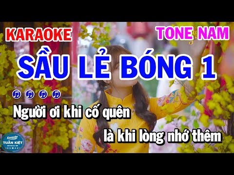 Karaoke Sầu Lẻ Bóng 1 Tone Nam Rumba Nhạc Sống