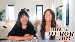 I Got My Mom To Spill Her Anti-Aging Secrets! How Is She 70??