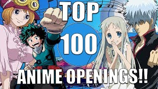"My" Top 100 Anime Openings of All time