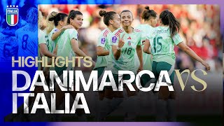 Highlights Danimarca-Italia 0-3 Womens Nations League 2025