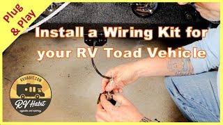 Jeep Towed Vehicle Wiring & Charge Line Install With Hopkins RV Toad 56200 and Roadmaster Charge Kit