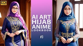Ai Anime Art - Beautiful Arabian Hijab- #hijab #lookbook #3
