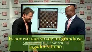 Aronian bromea con GM Maurice Ashley