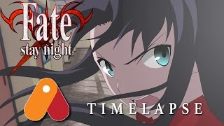 How to Create Anime - Fate Stay Night Anime Studio Timelapse