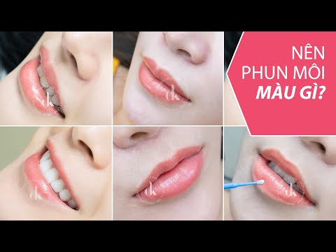Nên phun môi màu gì để phù hợp với màu da?