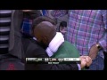 Kevin McHale Gives Kevin Garnett a Post-Game Hug